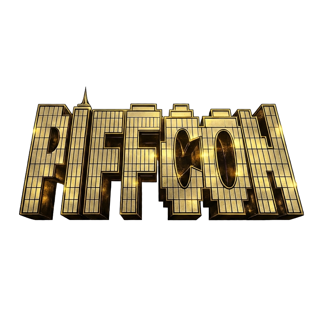 PIFFCON gold skyline logo